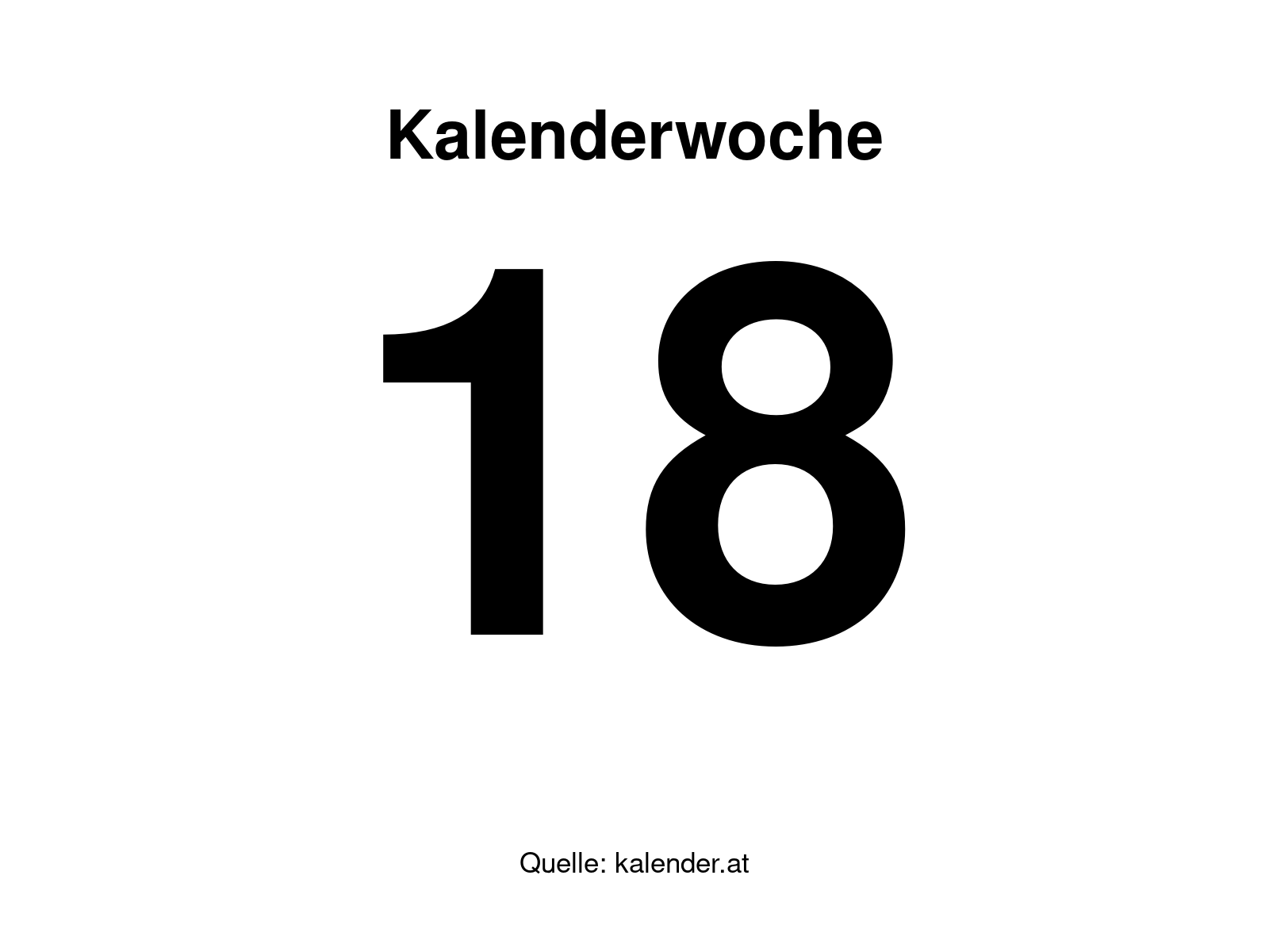 Aktuelle Kalenderwoche: KW 18 – gültig ab 27.04.2026