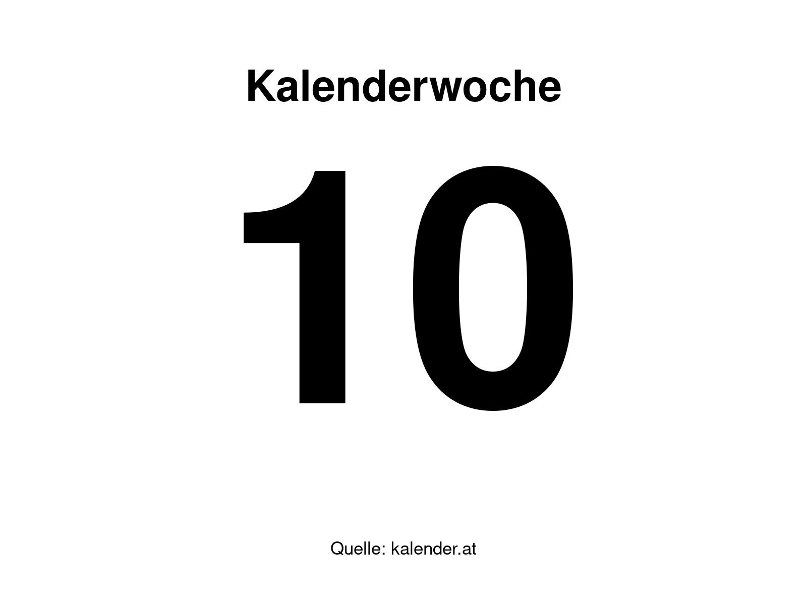 Kalenderwoche 10