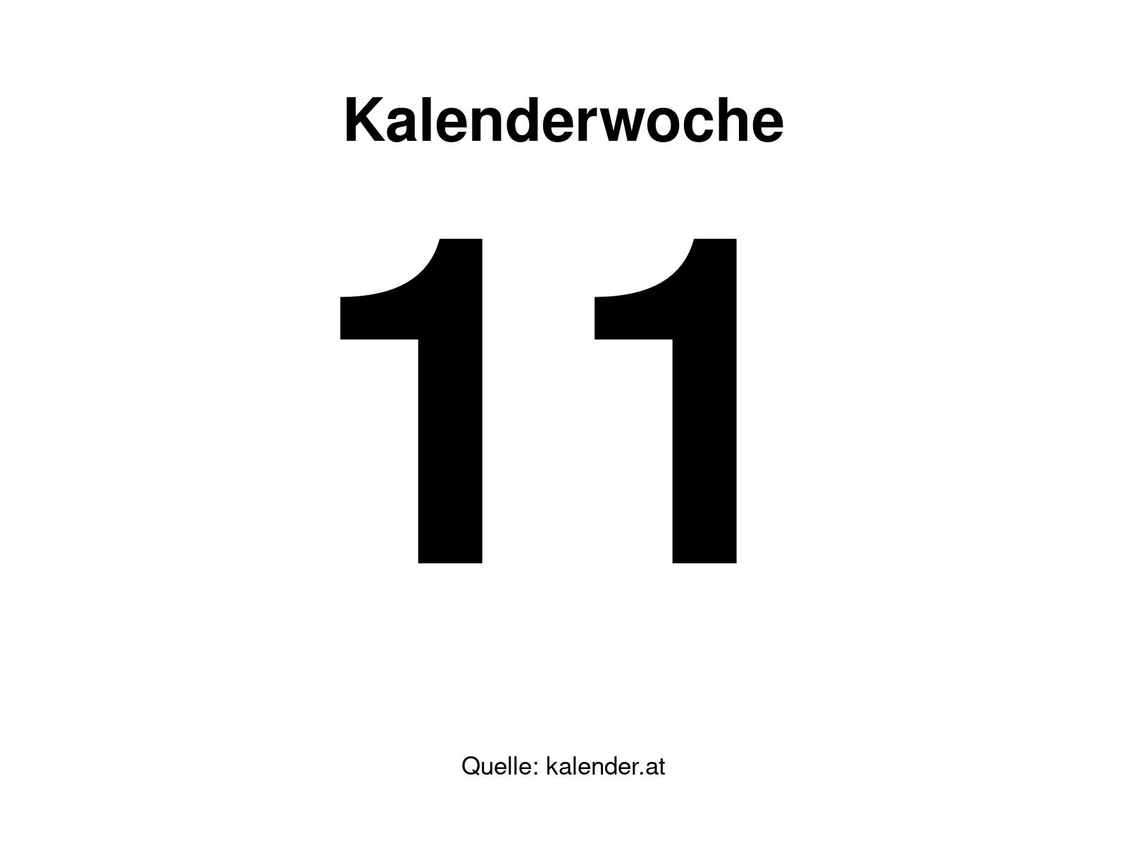 Kalenderwoche 11