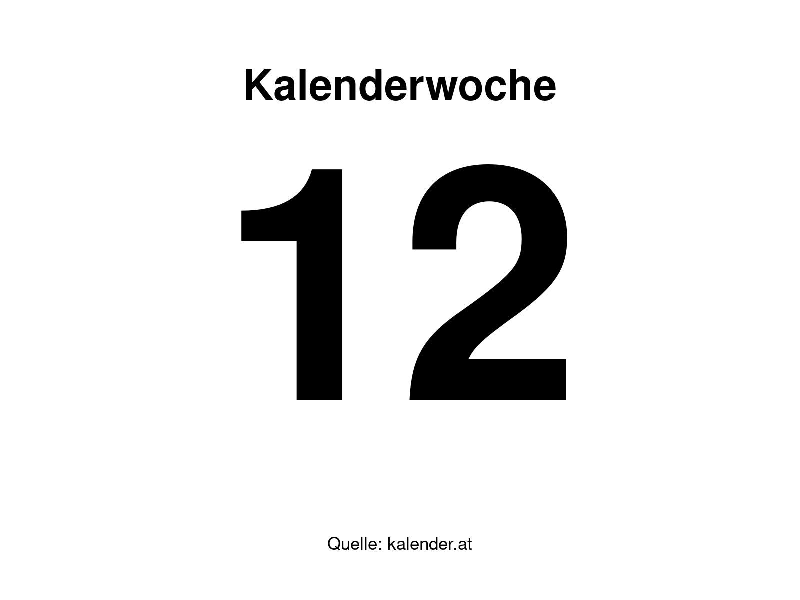 Kalenderwoche 12