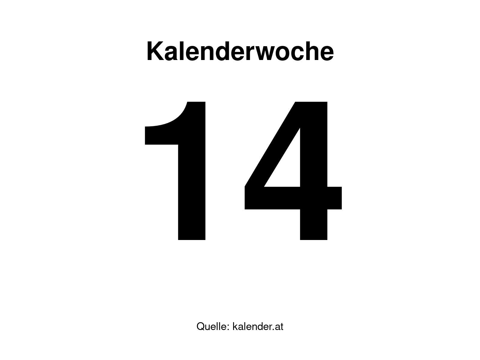 Kalenderwoche 14