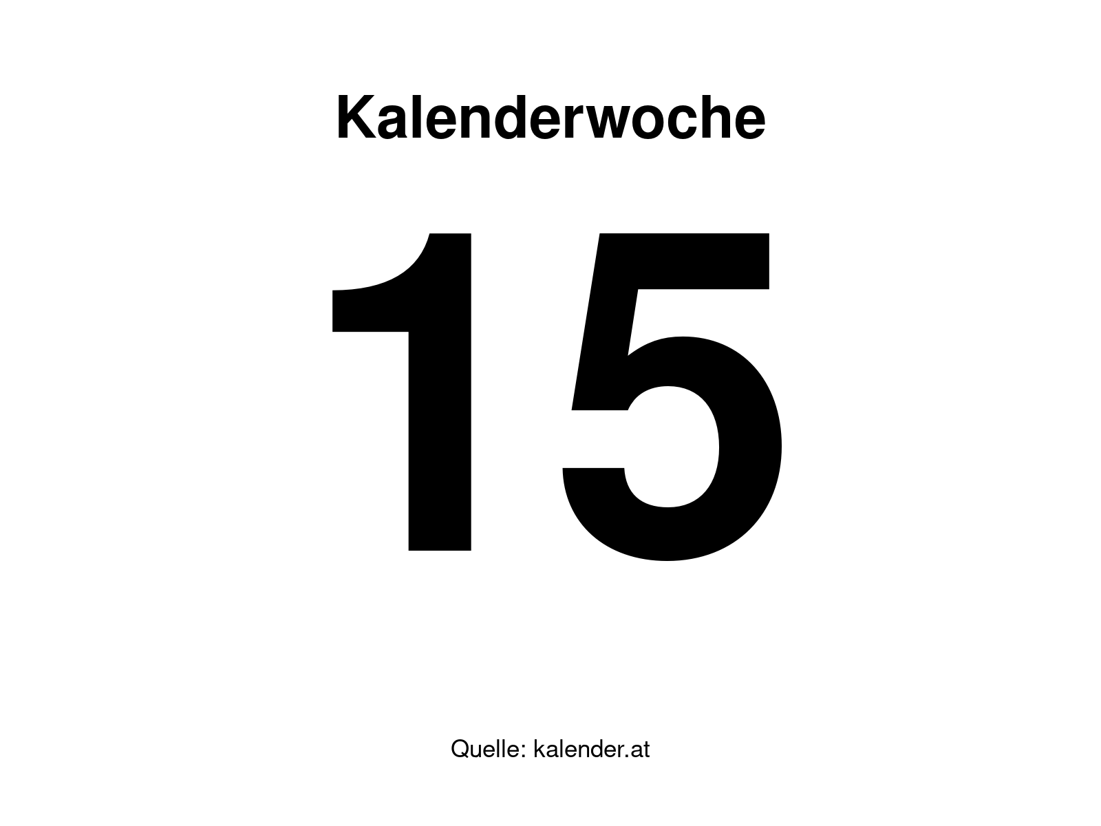 Kalenderwoche 15