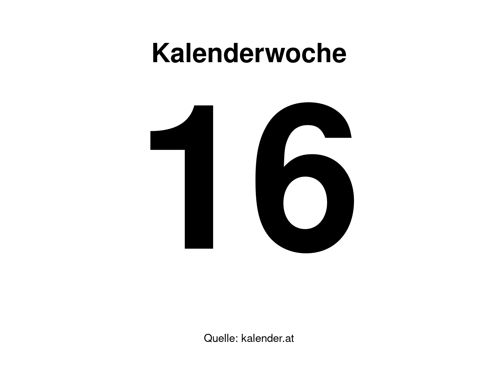 Kalenderwoche 16