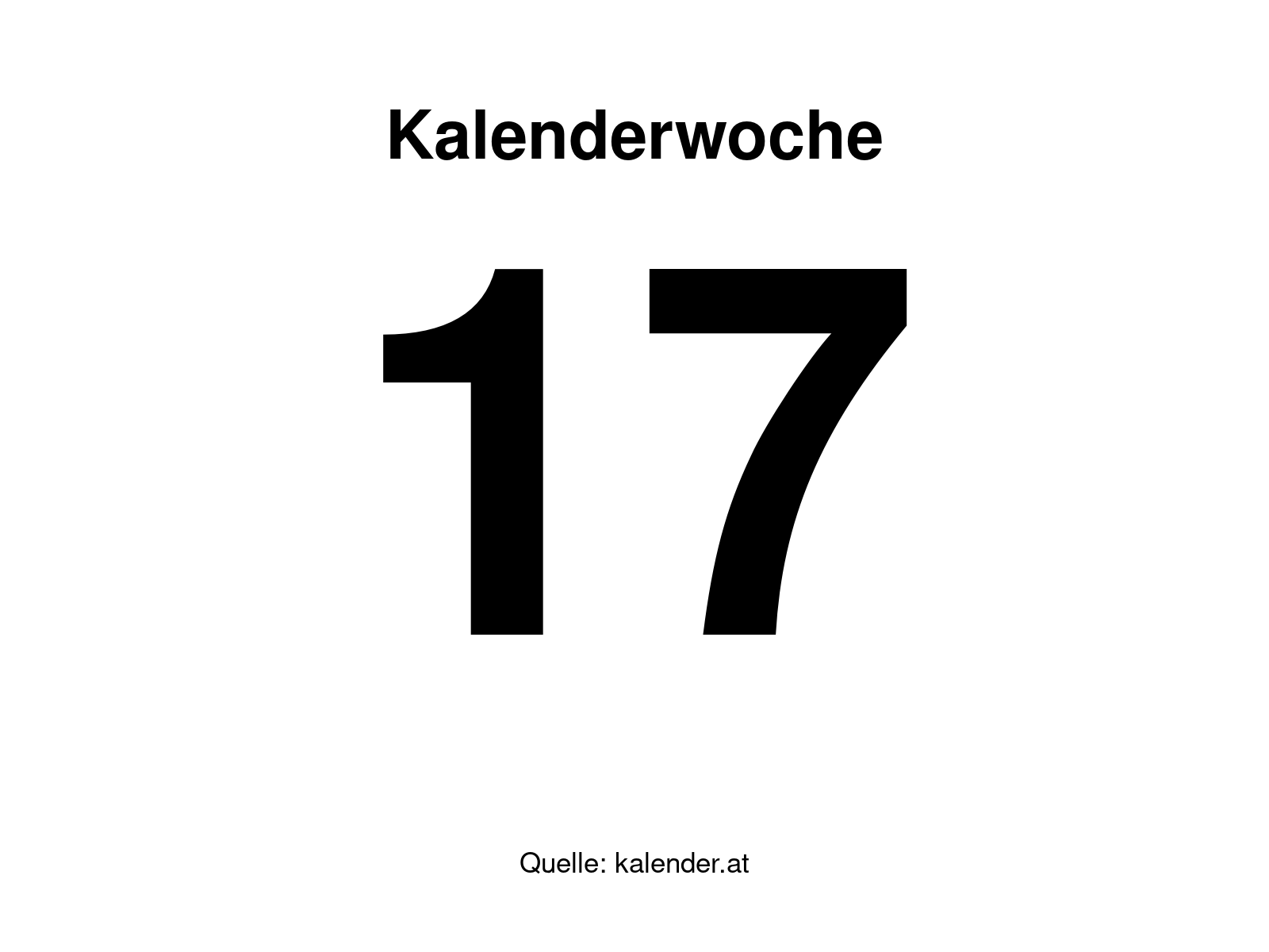 Kalenderwoche 17
