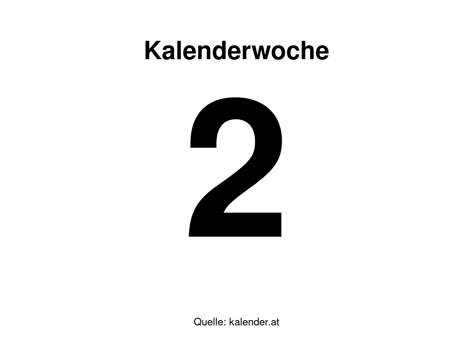 Kalenderwoche 2