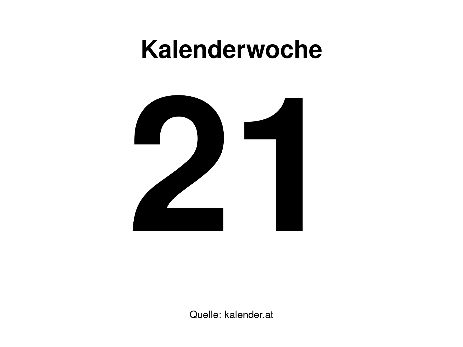 Kalenderwoche 21