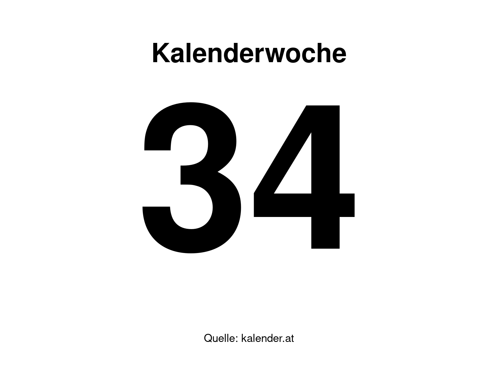 Kalenderwoche 34