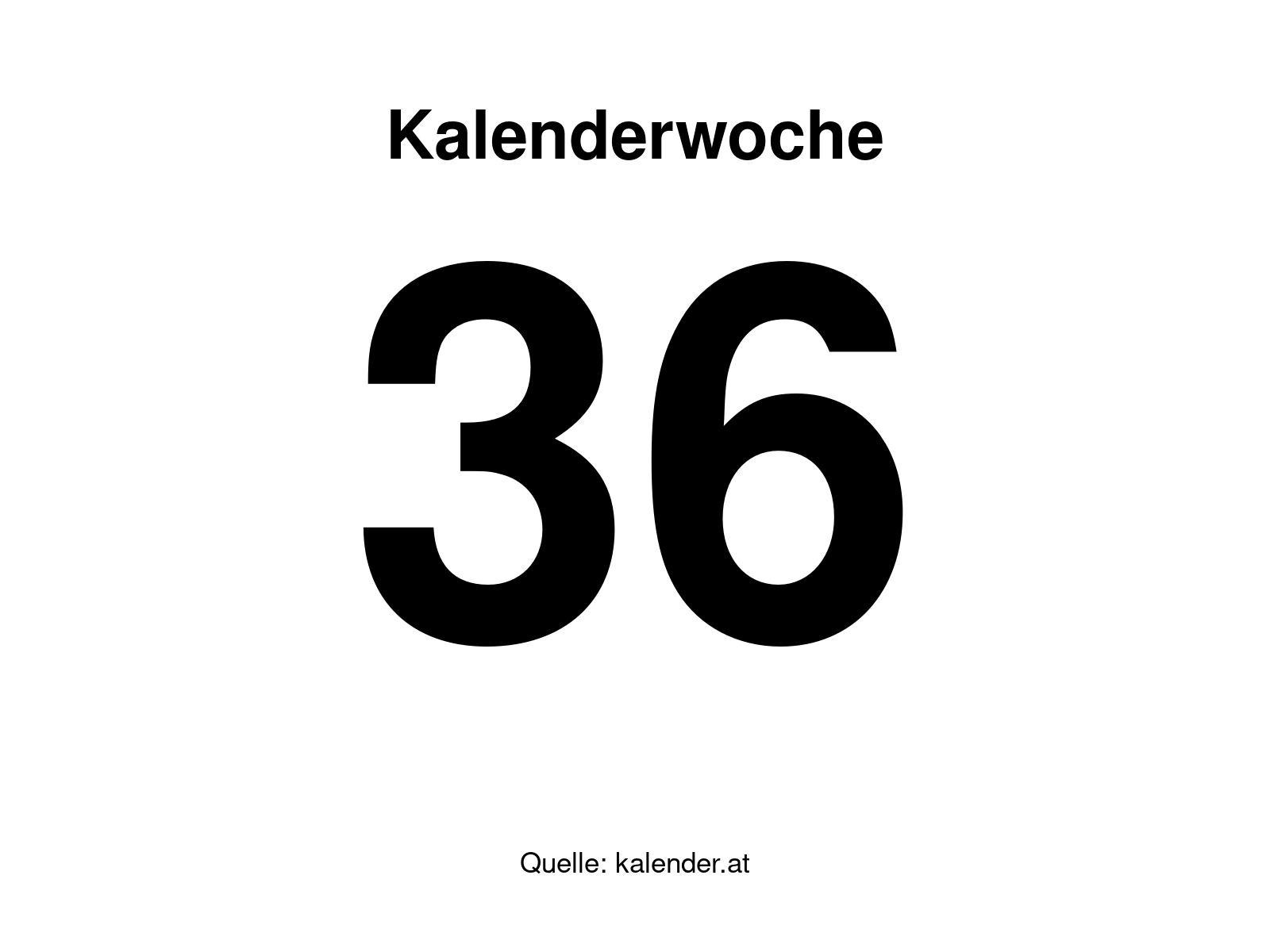 Kalenderwoche 36