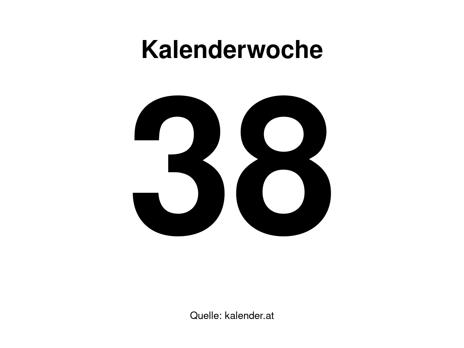 Kalenderwoche 38