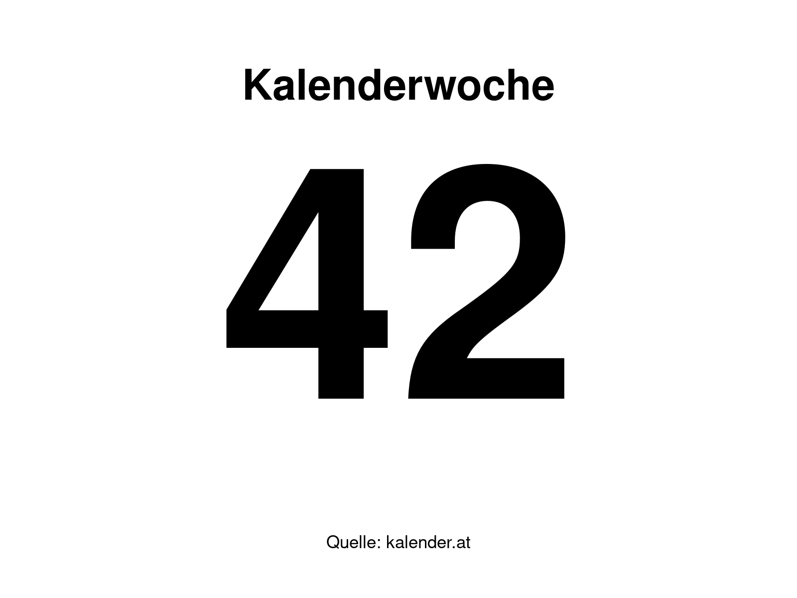 Kalenderwoche 42