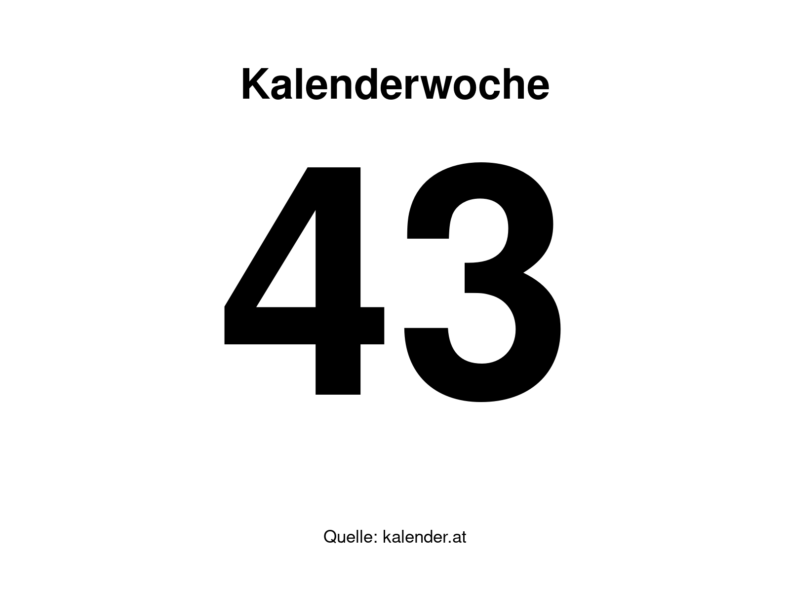 Kalenderwoche 43