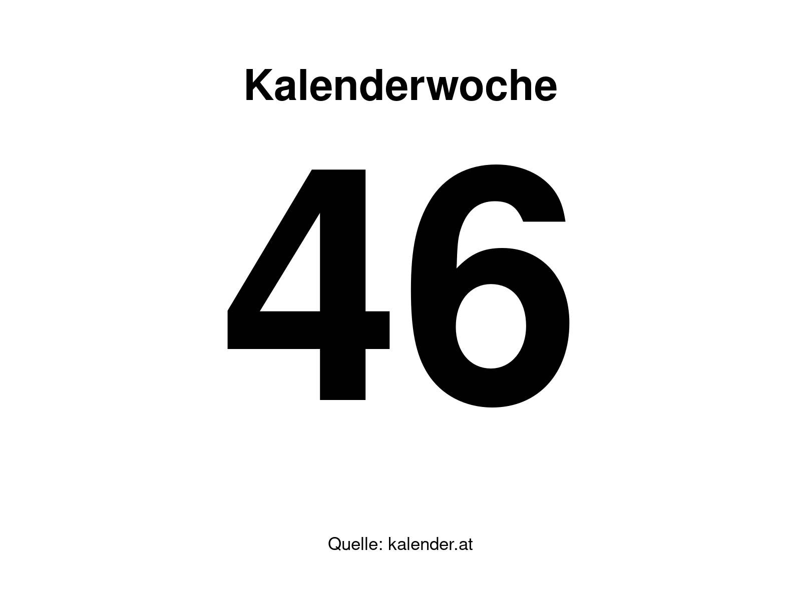 Kalenderwoche 46
