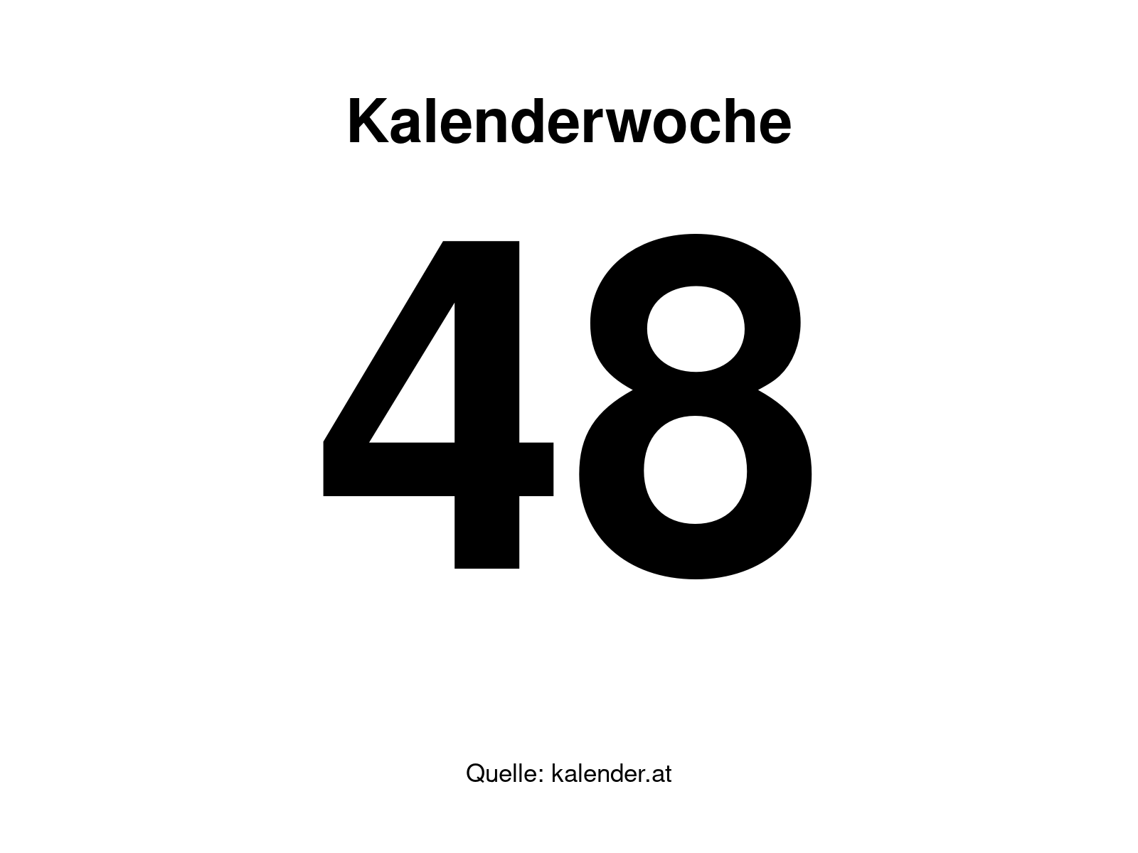 Kalenderwoche 48