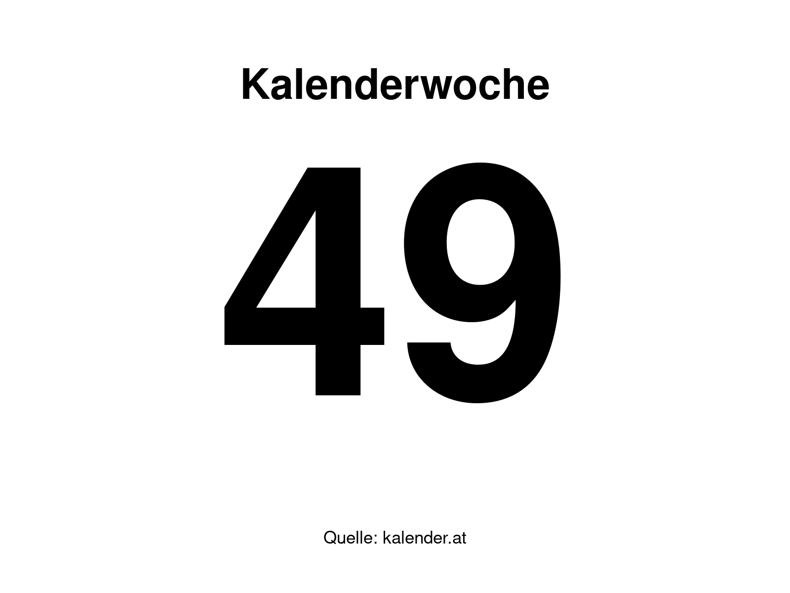Kalenderwoche 49