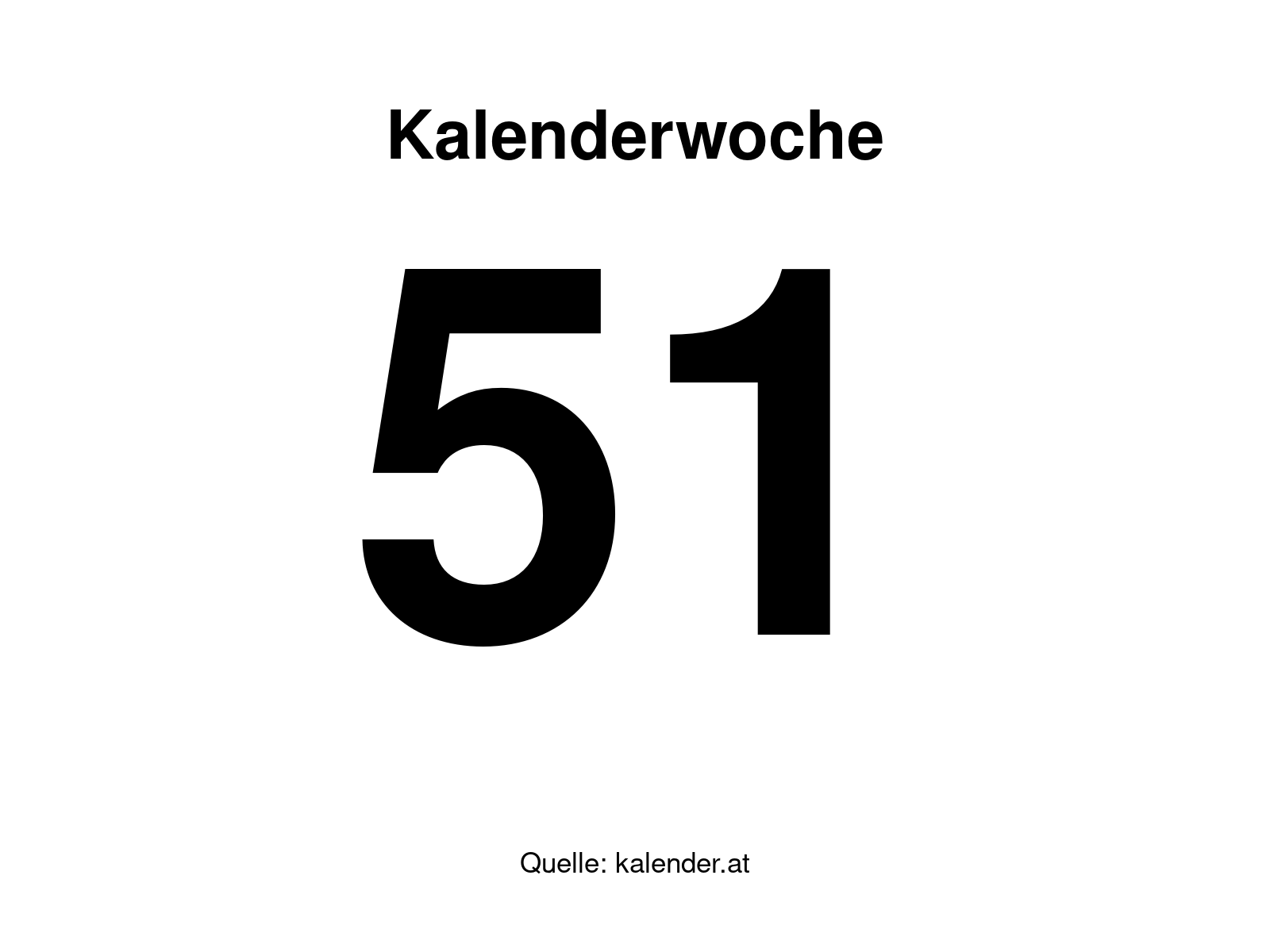 Kalenderwoche 51